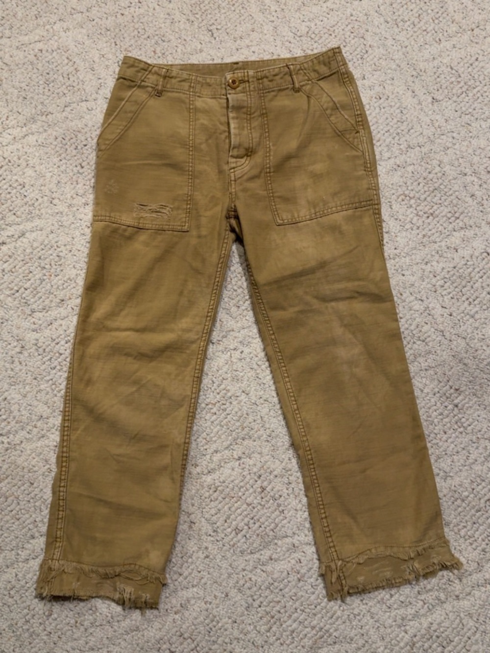 Free People Oil Washed Twill Trouser, Women’s 29
